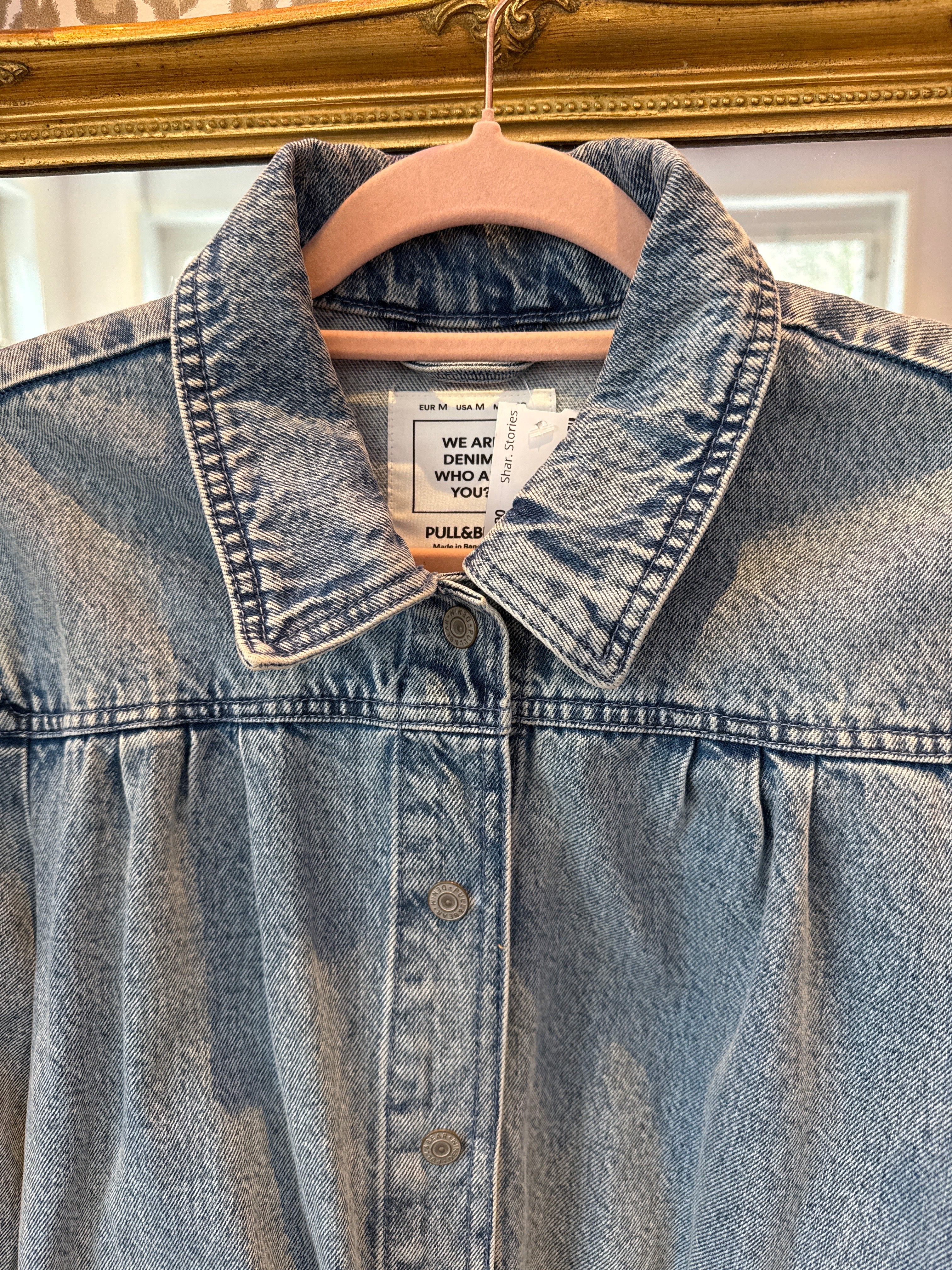 Pull & Bear denim jack maat M/L