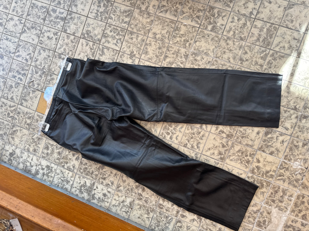 Vintage broek leer maat M