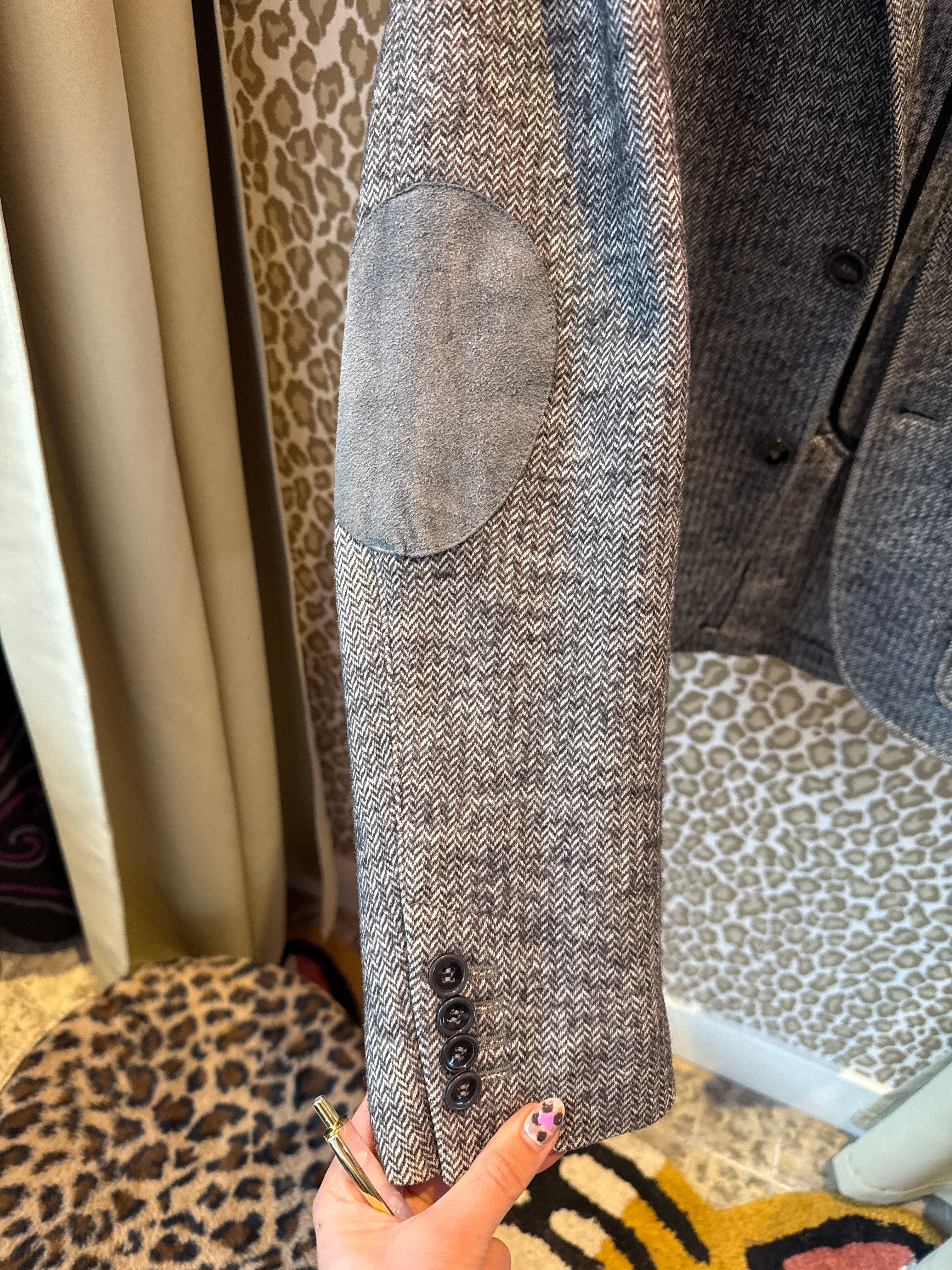 Grijze blazer maat M