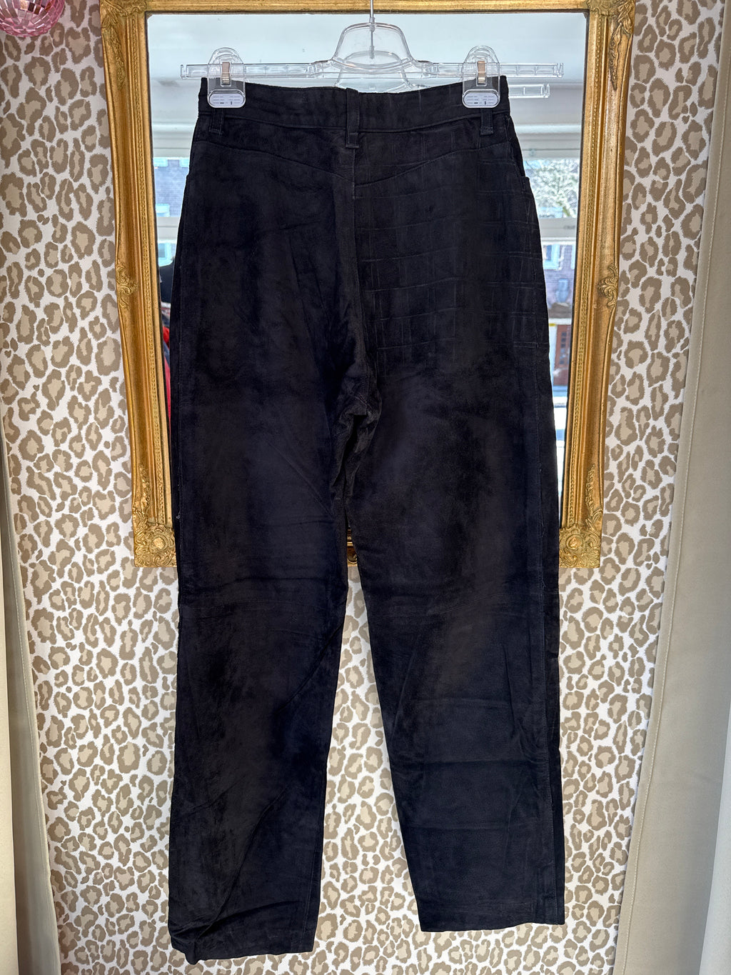 Vintage broek leer maat M
