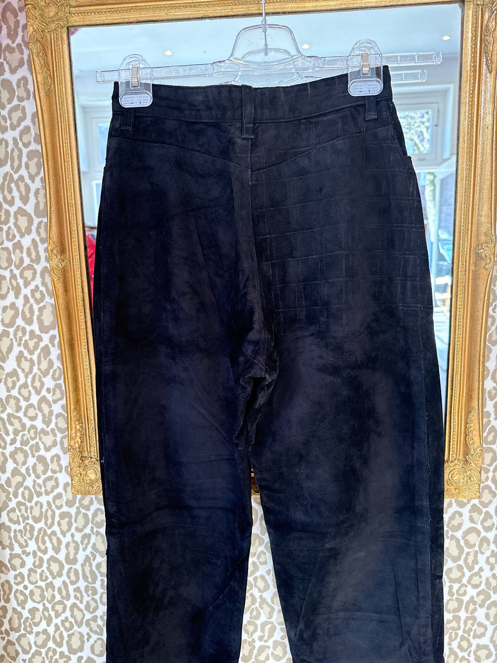 Vintage broek leer maat M