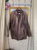 Vintage jas leer maat XL