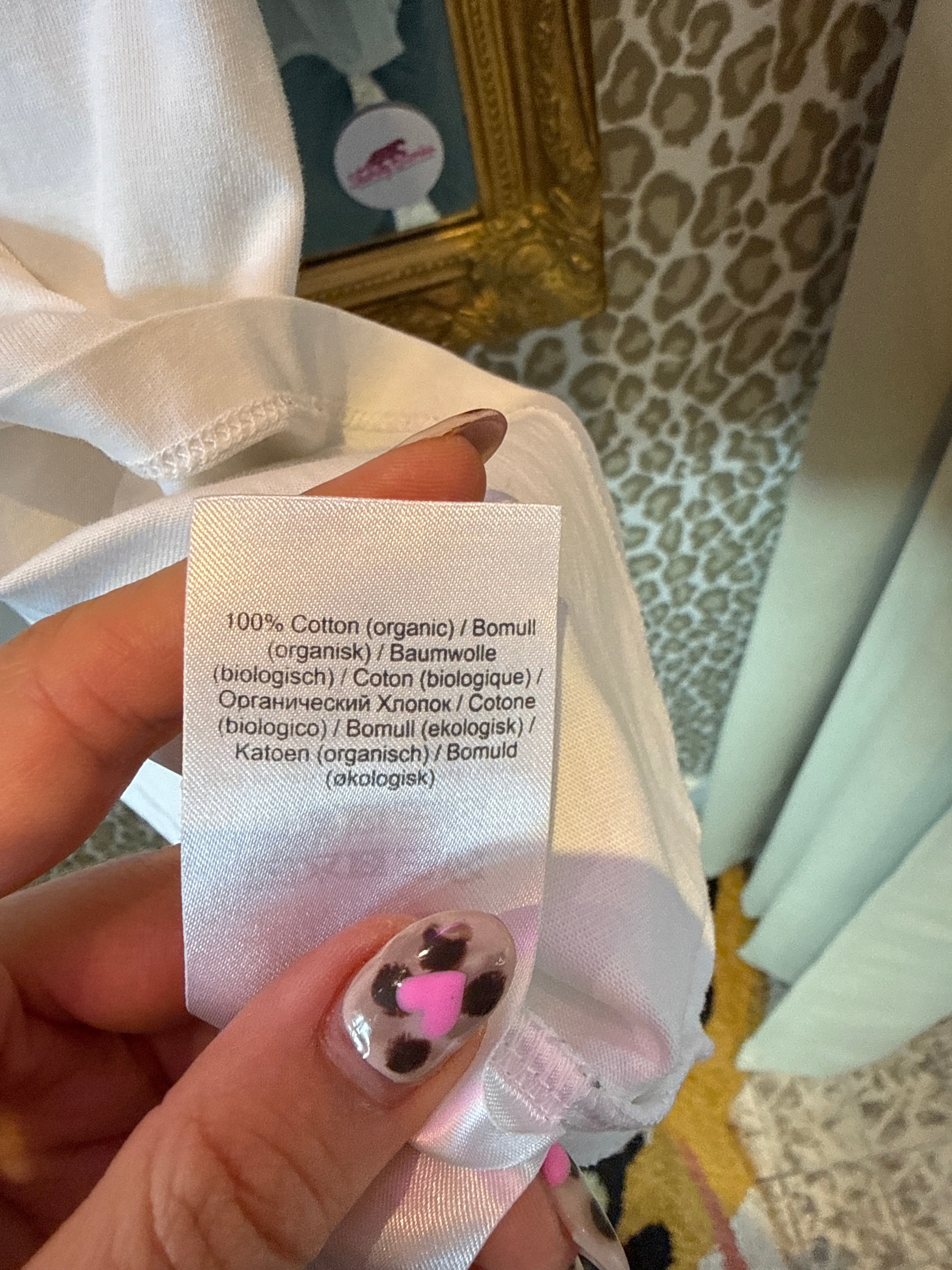 Ganni t-shirt maat S