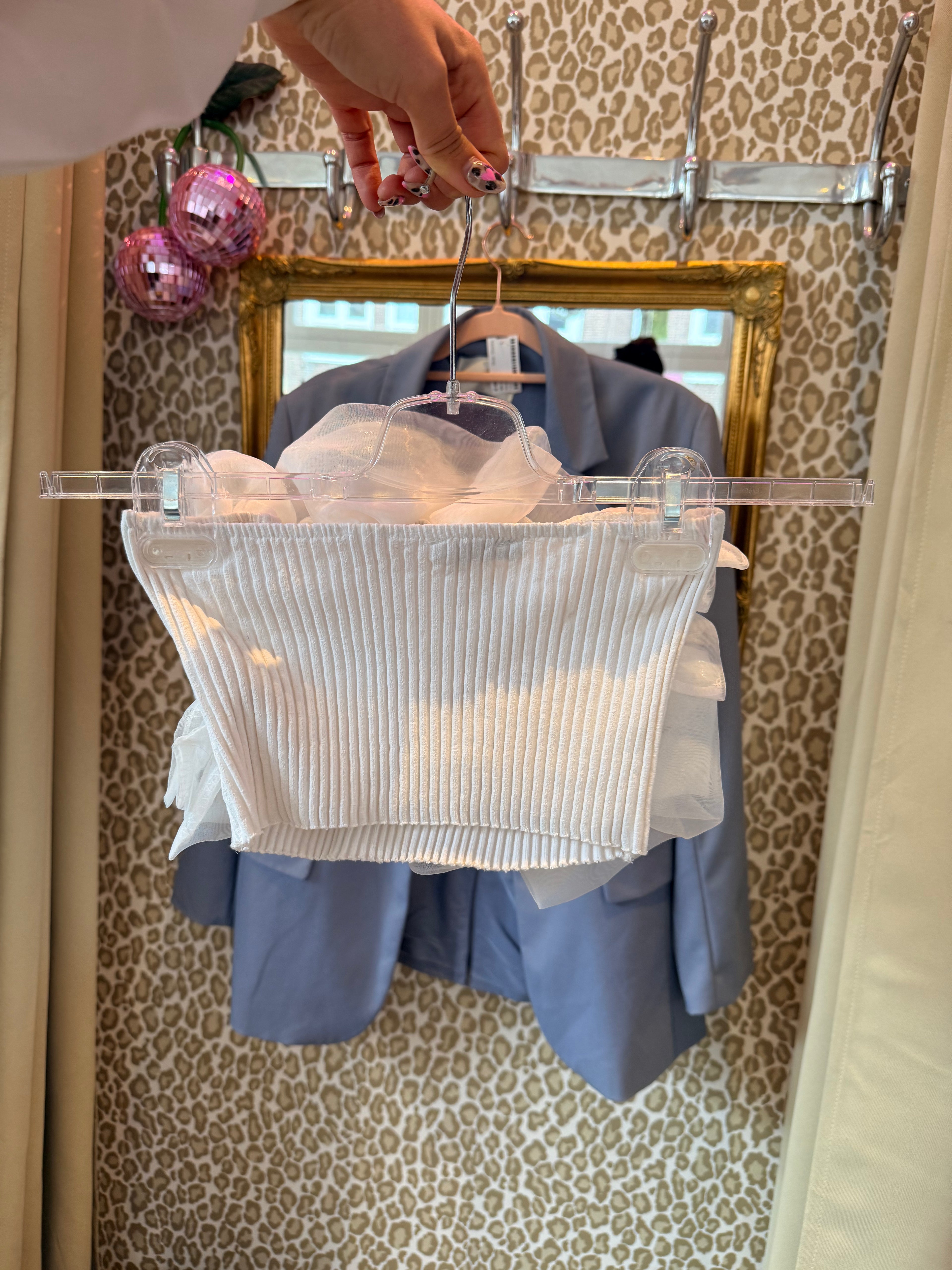 ZARA tulle top maat L