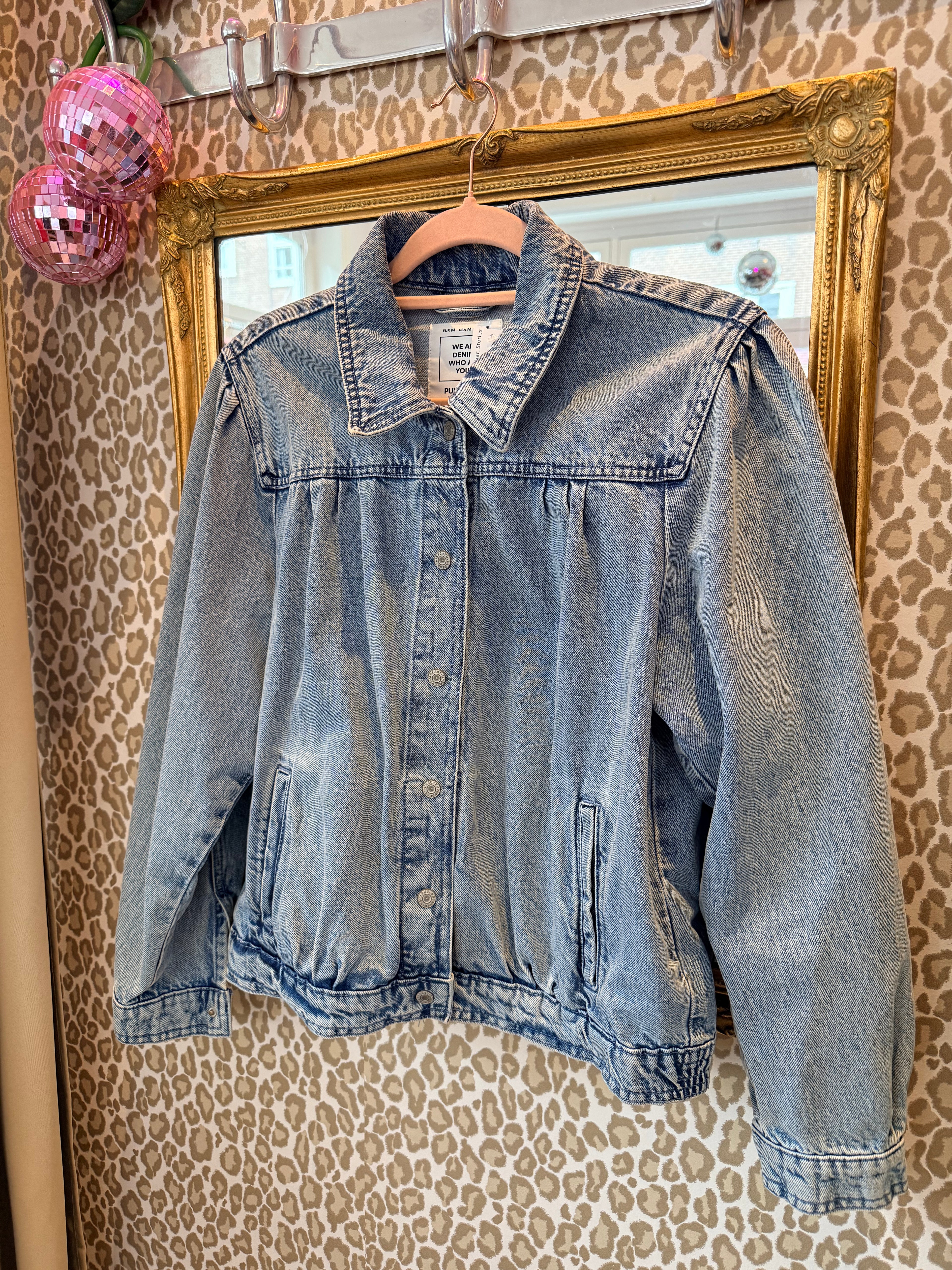 Pull & Bear denim jack maat M/L